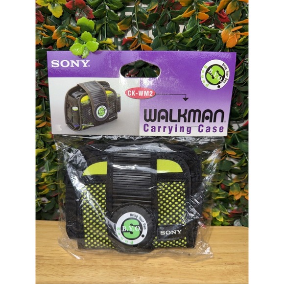Sony Walkman Water‎ Repellent Carrying Case Vintage Retro CK-WM2 NEW NIB Black - Picture 1 of 4